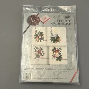Candamar Something Special Christmas Place Mats Counted Cross Stitch Kit 50525